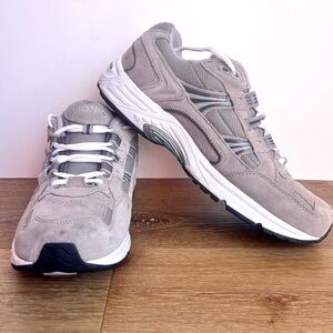 Vionic Mens 23 Walk Gray Walking Shoes Size 10 Lace Up Low-Top Sneakers